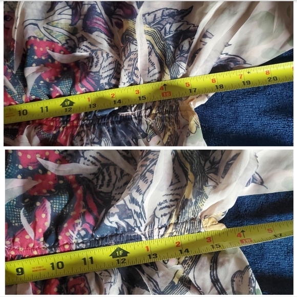 Libian Sheer Y2K Asymmetric Babydoll Dress Tattoo Fairy Grunge Measures Size M - Picture 12 of 13